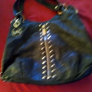 Michael Kors Black Studded Handbag